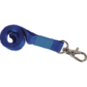 Лента для бейджа "deVENTE" 40см с металл карабином ширина ленты 1,5см синяя 4010903/Китай