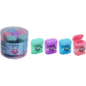 Точилка "deVENTE. Panda" 2отв с контейнером пластик ассорти 8031105/Китай