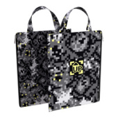 Папка A4 на молнии текстиль вертикальная ErichKrause® с ручкой Pixel Game 57579/4/Россия