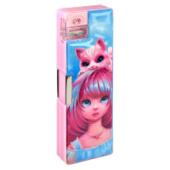 Пенал 2отд РОЗОВАЯ ДЕВОЧКА 21.5x7x3см ПВХ Феникс+ 65324/50/Китай