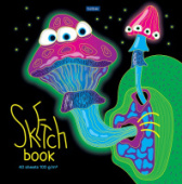 Блокнот SketchBook 40л 220х220мм -Грибарий- 100г/кв.м отрывная склейка 40Б4лтAк_28254 Хатбер