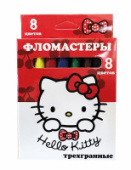 Фломастеры 8цв Hello Kitty треугольные CENTRUM 74587/240/Китай