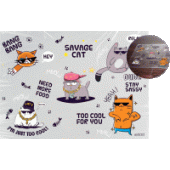 Настольное покрытие "deVENTE. Hey Bro" 70x50см прозрачный PVC 150мкм 8061431/50/Китай Настольное покрытие "deVENTE. Hey Bro" 70x50см прозрачный PVC 150мкм 8061431/50/Китай