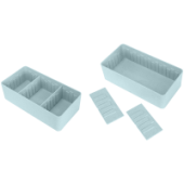 Контейнер-органайзер пластик "deVENTE. Marandi"голубой 19,5x10x6см 2,5мм 9058401/48/Китай