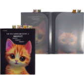 Папка-уголок A4 8 карманов и разделители "deVENTE. Cats"  200мкм фактура песок 3074302/12/Китай