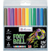 Фломастеры 12цв "Attomex. Football" 5081441/24/Китай