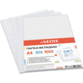 Вкладыш A4 40мкм 100шт "deVENTE" гладкая фактура 3050306/20/Россия