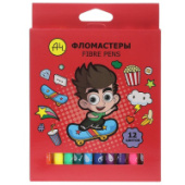 Фломастеры 12цв Влад А4 "ECO" Хатбер FP_087481/12/Китай