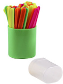 Набор счетных палочек ФЛЮОРЕСЦЕНТНЫЕ 50шт в пенале НР-4548 Проф-Пресс/135/Россия