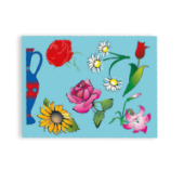 Трафарет-раскраска детский Цветы ТР 12/10/60/Россия*