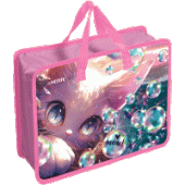 Папка для тетрадей A4 "deVENTE. Lovely Cat" с расширением 10см на молнии пластик 400мкм 8054448/Кита