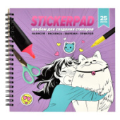 Альбом для создания стикеров 25л МАНГА 195x195мм спираль Феникс+ 65018/20/Россия