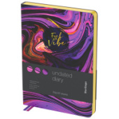 Ежедневник А5 136л недатир Berlingo Liquid Wave кожзам золотой срез UD2_02S02/20/Китай