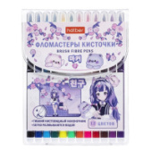Фломастеры 12цв S-Brush АНИМЕ Hatber кистевидные FP_069051/12/Китай