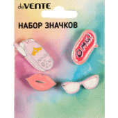 Набор значков "deVENTE. Cute Girl" эмалированные 8092140/Китай Набор значков "deVENTE. Cute Girl" эмалированные 8092140/Китай