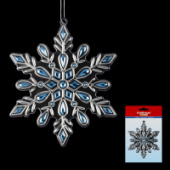 Украшение ErichKrause® Decor Снежинка лазурная 15см 49590 разноцветный