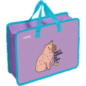 Папка для тетрадей A4 "deVENTE. Capybara" с расширением 10см на молнии пластик 400мкм 8054447/Китай