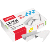 Скобы №24/6 1000шт"deVENTE. White" белые 4141700/10/Китай