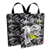 Папка A4 на молнии текстиль вертикальная ErichKrause® с ручкой Dinosaur Park 52624/4/Россия