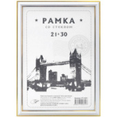 Фоторамка А4 21*30 пластик OfficeSpace белая РП_4641