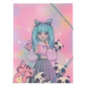 Папка на резинке А4 Anime Girl КОКОС 231791/12/Китай