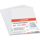 Вкладыш A4 35мкм 100шт "deVENTE" гладкая фактура 3050316/20/Россия