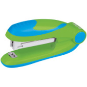 Степлер №10 15л Berlingo Fuze  50 скоб пластик корпус зеленый DSp_10115/12/Китай