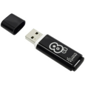 Флеш накопитель USB 8GBU 2.0 Smart Buy Glossy Flash Drive черный SB8GBGS-K Флеш накопитель USB 8GBU 2.0 Smart Buy Glossy Flash Drive черный SB8GBGS-K