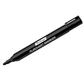 Маркер для флипчарта BERLINGO черный 2мм пулевидный 02201/10/