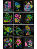 Комплект предм. тетрадей 48л «NEON» 12шт Проф-Пресс 48-9696/8/Россия