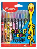 Фломастеры 12цв Maped Color Peps Monster 845400/12/Франция