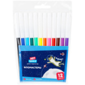 Фломастеры 12цв ArtSpace Космические приключения европодвес WCP12_26827/Китай