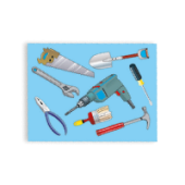 Трафарет-раскраска детский Инструмент ТР 09/10/60/Россия*