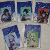 Брелок оргстекло Аниме на цепочке 001641 Брелок оргстекло Аниме на цепочке 001641