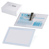 Идентификатор горизонтальный 90*57мм с клипсой и булавкой STAFF 235464/50/