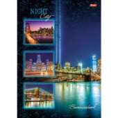 Тетрадь А4 120л клетка тв обложка 5-цв. блок Ночной город Хатбер 120ББ4B1_12523/16/Россия Тетрадь А4 120л клетка тв обложка 5-цв. блок Ночной город Хатбер 120ББ4B1_12523/16/Россия