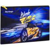 Папка 1отд А5 Black ghost полиэстер на молнии Berlingo FB07128A5/3/Китай