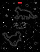 Бизнес блокнот А5 80л Звездный котик 5цв блок клетка тв.переплет Hatber 80ББ5лофВ1_30981/20/Россия