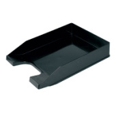 Поддон для бумаг Стамм Стандарт гориз черный ЛТ22/5/Россия