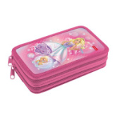 Пенал 2 отд 190х110мм  БАРБИ метализ на молнии NPn_69074 Hatber/12/Россия