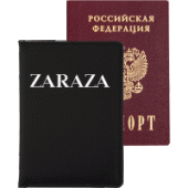 Обложка для паспорта "deVENTE. ZARAZA" 10x14см иск кожа 1030443/20/Китай