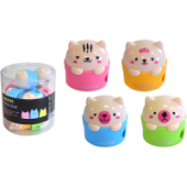 Точилка "deVENTE. Kitties" 2отв с контейнером пластик ассорти 8031303/12/Китай