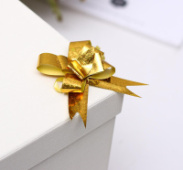 Бант-бабочка №1,8 голография желтый 817899/10/Китай