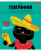 Тетрадь 48л А5 кл ГЕОГРАФИЯ Черный кот интеракт справ инф Хатбер 48Т5Вd1_26690/100/Россия Тетрадь 48л А5 кл ГЕОГРАФИЯ Черный кот интеракт справ инф Хатбер 48Т5Вd1_26690/100/Россия