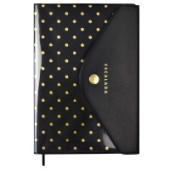 Записная книжка А6+ 80л ПВХ ЧЁРНЫЙ Феникс+ 57586/20/Россия