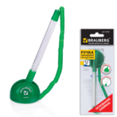 Ручка шариковая настольная BRAUBERG на пружинке,с кл. основанием, цвет корп. зеленый.,синяя 141350