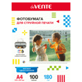 Фотобумага A4 100л "deVENTE" 180г/м² матовая односторонняя 2042905/Россия