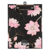 Доска-планшет А5 3мм FIORENZO Цветок лотоса на черном 231999/10/Китай Доска-планшет А5 3мм FIORENZO Цветок лотоса на черном 231999/10/Китай
