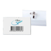 Идентификатор горизонтальный 90х57мм с клипсой и булавкой OfficeSpace 178797/BDPL_1196/50/