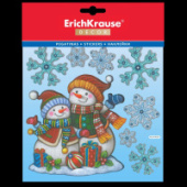 Набор наклеек ErichKrause®  Decor Снеговики 18х23см 44847 разноцветный